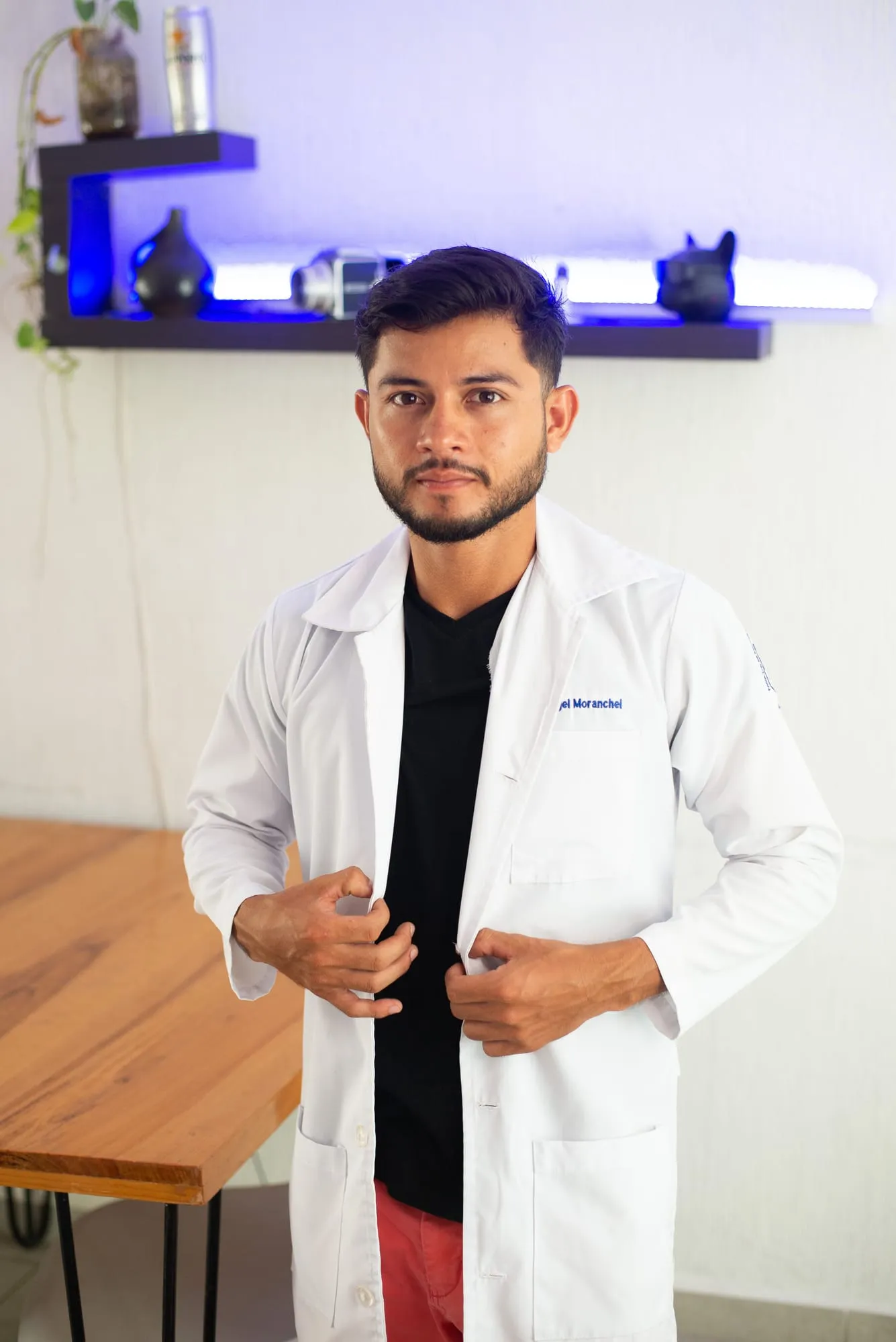 Portrait of a doctor in a white coat